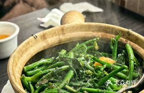 Stir-Fried Shrimp Paste and Chinese Broccoli Pot