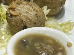 蚬汁时菜鲮鱼球-金城小厨
