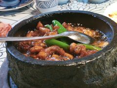 石锅杭椒牛蛙-桂满陇天书(南京德基旗舰店)