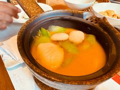 苹果丝瓜煮鲜鲍-鲤院·新中式美学·庭院餐厅(夫子庙店)