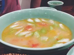 笋干丝瓜番茄汤-虎哥私房菜(馒头山店)