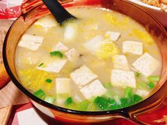 鸡汤小白菜煮榆林豆腐-西贝(金桥店)