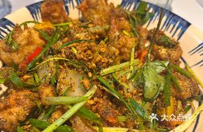 Green Pepper Stir-fried Soft-shell Crab