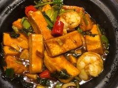 雪菜虾仁豆腐煲-有璟阁港式餐厅(国贸商城店)