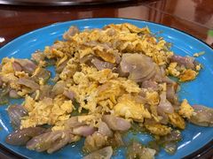 小毛葱炒笨鸡蛋-兴旺农家特色餐馆