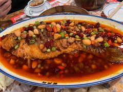 干烧大黄花鱼-新兴园饺子馆(河南街店)
