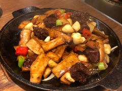火焰杏鲍菇焗牛肉-北李妈妈菜(鲁能城店)