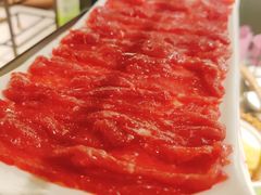 鲜牛肉-左庭右院鲜牛肉火锅(浦江欢乐颂店)