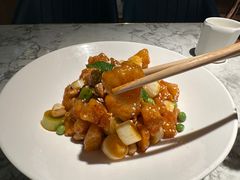 宫保鳕鱼丁-悦海·家宴·冰花皮皮虾大锅贴(宝龙店)