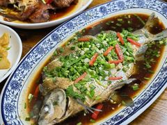 葱油鳊鱼-芦茨金富饭庄·25年老字号·专做稻草鸡
