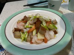 山竹笋凤尾虾-巧克力渔家.小船海鲜胶东菜(万平口店)