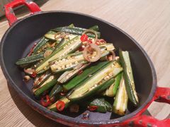 小炒秋葵-小大董·烤鸭(凤凰汇店)