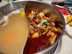 特色牛腩鸳鸯锅-左庭右院鲜牛肉火锅(环球港店)
