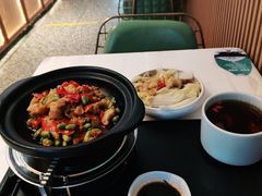 干锅辣子鸡饭简餐-谷田稻香·砂锅菜(元洪店)