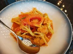 番茄炒花菜-杭州临平万丽酒店·万丽轩中餐厅