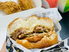 卤辣辣卤鸭鸭风味鸡腿堡-肯德基(绍兴胜利店)