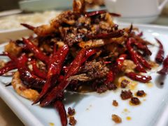 老干妈煸鱿鱼-吕氏疙瘩汤·私家菜馆(慈云寺店)