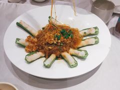 鲜虾酿秋葵-京味斋·北京烤鸭(北京南站洋桥店)