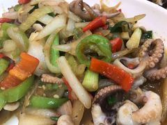 辣炒八爪鱼-覃记海鲜美食餐厅