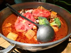 黑胡椒番茄牛腩锅-有才叔的小馆(高新咖啡街区店)