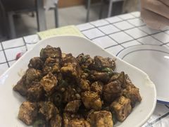 尖椒炒茄丁-乐乐餐厅(湘子庙街店)