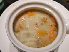 雪菜南瓜海鲜面疙瘩-三利音·玖弄小鲜(浦东嘉里城店)
