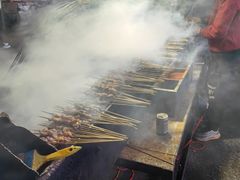 -劳动公园新疆人烤腰子