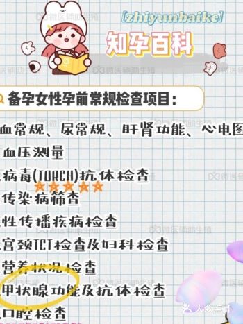 备孕必看 最全孕前检查（二）