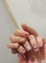 -孔雀手美甲美睫护理