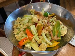 干锅腊肉花菜-避风塘·老港味餐厅(虹口龙之梦店)
