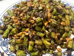 肉末榄菜四季豆-北大地皖峰饭馆