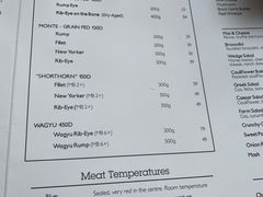 菜单-The Meat & Wine Co Southbank(南岸店)