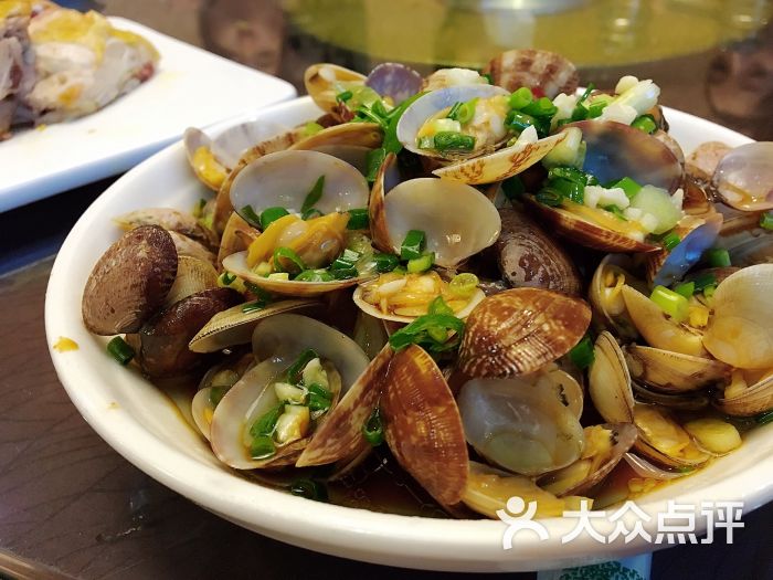 大陆海鲜饭店葱油花蛤图片 - 第6张