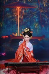 -后宫·古装汉服京剧儿童亲子全家福摄影