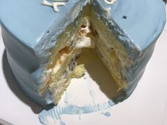 蓝色简约蛋糕-亦家cake·0卡糖
