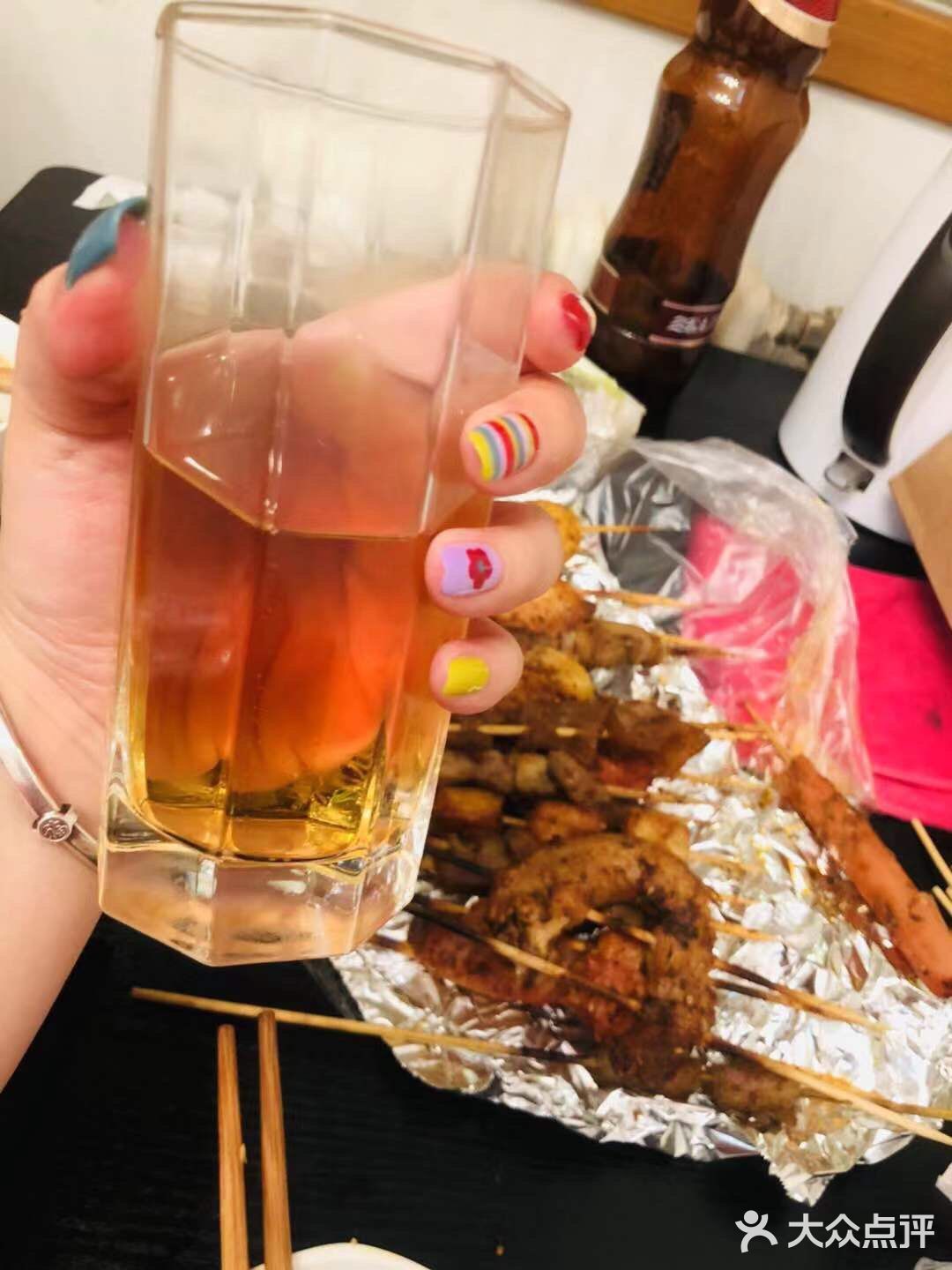 玉米面条。油麦菜。素丸子