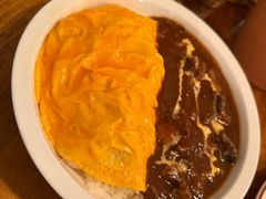 红烩牛肉蛋包饭-羽深肉铺 Steak & Wine