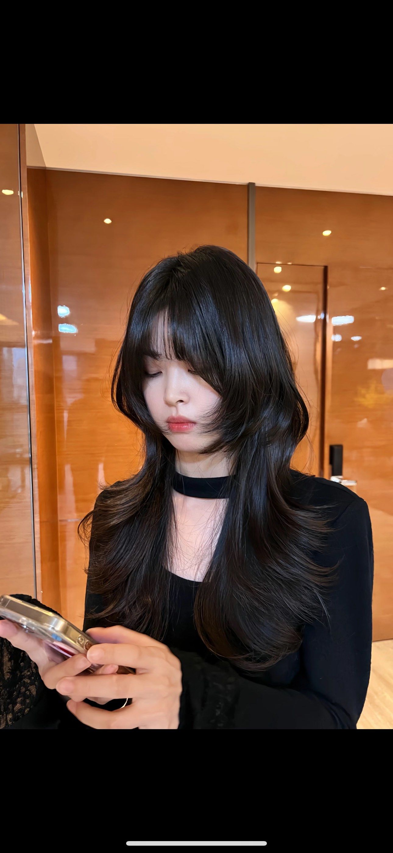 中分长发的简洁