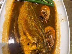 葱烧深海黄鱼-渔家风味·鲅鱼水饺·央视展播·海鲜天津菜(开发区店)