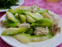丝瓜炒鱿鱼-电白鸭粥店(下沙二坊88号店)