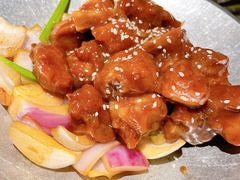 蒜香蜜汁排骨-绿茶餐厅(松江万达店)