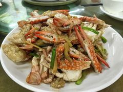 姜葱炒花蟹-128海鲜餐厅