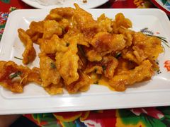 特色锅包肉-闯关东东北农家菜(崂山石老人店)