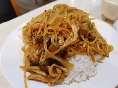 鱼香肉丝盖浇饭-老头盖浇饭(南京新街口明瓦廊宏光酒店店)