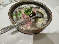 石锅自制黑豆腐-富淳饭店(世纪公园店)