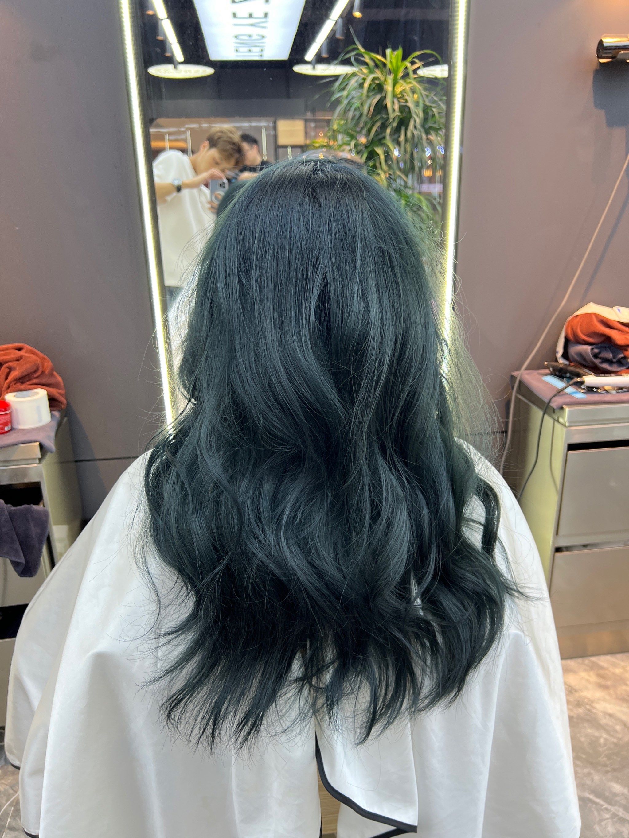 墨绿色#染发设计 #染发