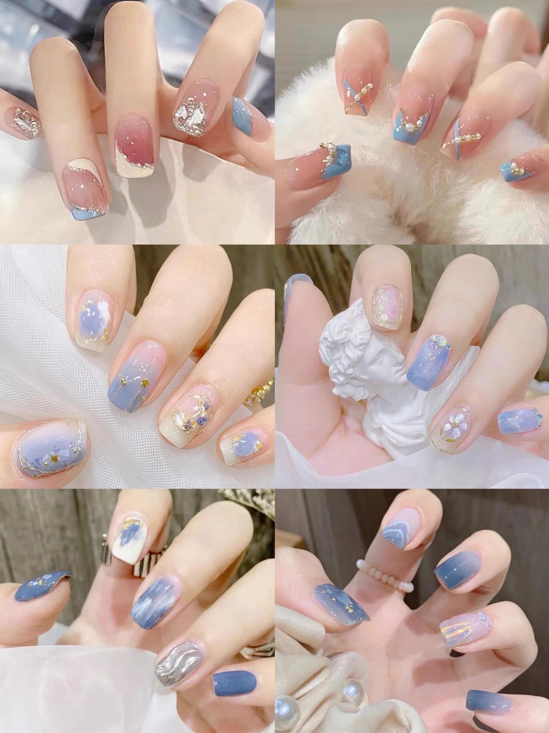 秋冬爆款美甲合集,温柔甜美显手白!