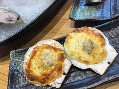 芝士焗扇贝-花和海鲜自助(梅江店)