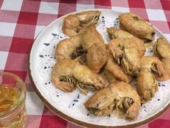 招牌咸蛋黄罗氏虾-鹤睦鱼生·啫啫煲·海鲜(保利百合店)
