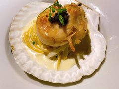 鲜活大元贝手工意大利面-wann lounge 低温慢煮牛排·清吧